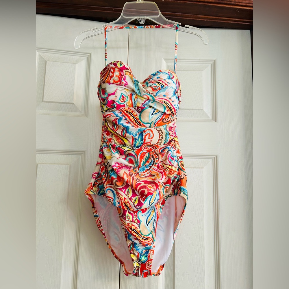 Vibrant Paisley One-Piece Swimsuit - Multicolor